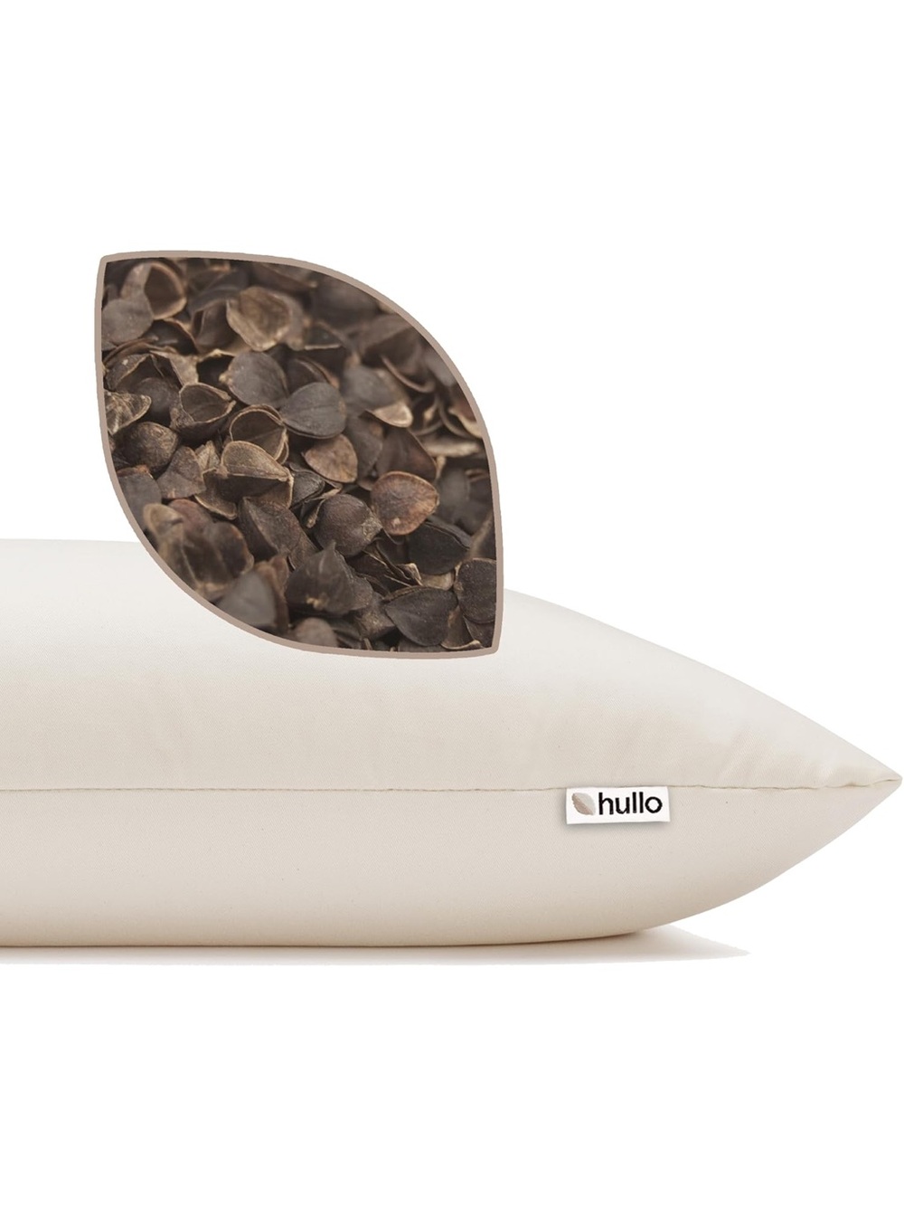 Hullo Buckwheat filled pillow 20”x26” standard size pillow
